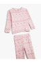 Фото #3 товара Pijama Takımı Yılbaşı Temalı Baskılı Uzun Kollu 2 Parça
