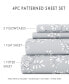 Home Collection Premium Ultra Soft Trellis Vine Pattern 4 Piece Bed Sheets Set, California King