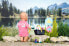 Zapf ZAPF Creation BABY born Weekend Fishing, doll accessories (dress, deck chair with table, soda bottle, basket, 5 ducks and rod)