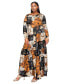 Фото #2 товара Plus Size Alayna Tiered Maxi Dress
