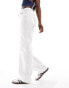 Фото #1 товара Mango straight leg jeans in white