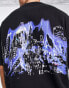 Weekday Great skyline graphic printed t-shirt in black