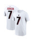 Фото #1 товара Men's Bijan Robinson White Atlanta Falcons Player Name and Number T-shirt