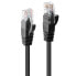 Lindy 2m Cat.6 U/UTP Cable - Black - 2 m - Cat6 - U/UTP (UTP) - RJ-45 - RJ-45