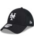 Фото #1 товара Men's New York Mets Evergreen Black White Neo 39Thirty Flex Hat