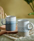 Фото #3 товара Kiln Accents Set of 2 Ridged Mugs