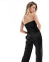 Daska satin jumpsuit in black