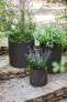 Keter Zestaw doniczek Curver CYLINDER PLANTERS S+M+L Brązowy