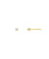 ფოტო #1 პროდუქტის Mini 4 Prong Diamond 14K Yellow Gold Stud Earrings