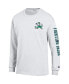 Фото #3 товара Men's White Notre Dame Fighting Irish Team Stack 3-Hit Long Sleeve T-shirt