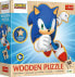 Фото #1 товара Пазл для детей Trefl Puzzle drewniane 50 elementów Radosny Sonic