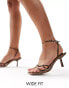 Фото #1 товара Public Desire Idina Wide Fit strappy mid heel sandals in bronze