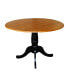 Фото #6 товара International Concept 42" Round Dual Drop Leaf Pedestal Table