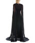 Фото #2 товара Teri Jon By Rickie Freeman Necklace Chiffon Silk Gown Women's