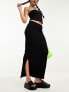 Фото #1 товара Noisy May bodycon maxi skirt in black