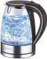Электрический чайник Adler Sp. z.o.o. Camry Premium CR 1239 - 1.7 L - 2000 W - Черный - Прозрачный - Стекло - Пластик - Индикатор уровня воды - Защита от перегрева