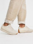 Public Desire revolver retro runner trainers in beige