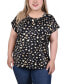 Plus Size Extended Sleeve Top with Grommets