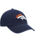 Фото #4 товара Boys Navy Denver Broncos Logo Clean Up Adjustable Hat