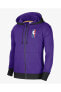 Фото #1 товара Толстовка с полной молнией Nike Los Angeles Lakers Courtside Fleece Erkek Sweatshirt