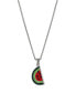 Фото #1 товара Macy's women's Crystal Watermelon Pendant Necklace