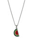 ფოტო #1 პროდუქტის Women's Crystal Watermelon Pendant Necklace