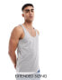 ASOS DESIGN vest in grey marl