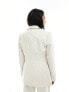 4th & Reckless tailored linen cinched waist blazer co-ord in cream