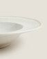 Stoneware pasta plate