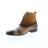 Фото #4 товара Carrucci Button-up Denim Zip Boots KB524-11 Mens Brown Casual Dress Boots 10