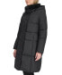 ფოტო #3 პროდუქტის Women's Shine Faux-Fur-Collar Hooded Puffer Coat