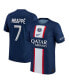 ფოტო #1 პროდუქტის Men's Kylian Mbappé Blue Paris Saint-Germain 2022/23 Home Authentic Player Jersey