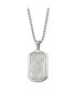 Фото #1 товара Chisel stainless Steel Scratch Finish Center Dog Tag Ball Chain Necklace