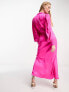 Фото #5 товара Never Fully Dressed lace insert midaxi dress in pink