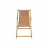 Sun-lounger DKD Home Decor Brown Natural Polyester MDF (57,5 x 113 x 77 cm)