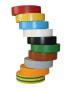 Фото #1 товара HellermannTyton Hellermann Tyton 710-00146 - 10 pc(s) - Black - Blue - Brown - Green - Green/yellow - Grey - Orange - Red - White - Yellow - PVC - 10 m - 15 mm - 0.15 mm