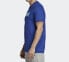Фото #4 товара adidas 字母Logo印花运动短袖T恤 男款 蓝色 / Футболка Adidas LogoT DV3052