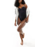 Dorina Mix & Match Sublime Sculpt medium control light padded thong bodysuit in black