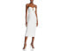 Фото #1 товара Aqua Rhinestone Embellished Strapless Crepe Midi Dress White Size 0