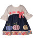 Baby Girls Three Quarter Bell Sleeved Foiled Dot Knit Dress Синий, 12 месяцев - фото #1