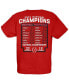 Фото #3 товара Big Boys Red Georgia Bulldogs College Football Playoff 2021 National Champions Schedule T-shirt