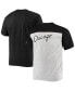 Фото #1 товара Men's Black, Heathered Gray Chicago White Sox Big and Tall Colorblock T-shirt