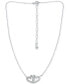 Cubic Zirconia Intertwined Hearts 16" Pendant Necklace, Created for Macy's