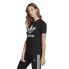 Фото #3 товара Футболка Adidas Trefoil Tee W Black / White 92% хлопок / 8% эластан