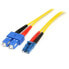 Фото #1 товара StarTech.com Fiber Optic Cable - Single-Mode Duplex 9/125 - LSZH - LC/SC - 10 m - 10 m - OS1 - LC - SC