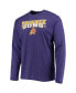 ფოტო #3 პროდუქტის Men's Black, Purple Phoenix Suns Long Sleeve T-shirt and Pants Sleep Set