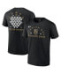 ფოტო #1 პროდუქტის Men's Black Vegas Golden Knights 2023 Stanley Cup Champions Jersey Roster T-shirt