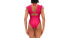 Фото #2 товара Andrea Iyamah Womens Tie Shoulder Plunging One-Piece Swimsuit Ruby Size XS