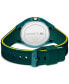 ფოტო #2 პროდუქტის Unisex Ollie Green Silicone Strap Watch 44mm