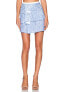 Фото #2 товара NBD 154217 Women's Ruffle Lace Mini Skirt Rayon Blend Blue Sz. XS